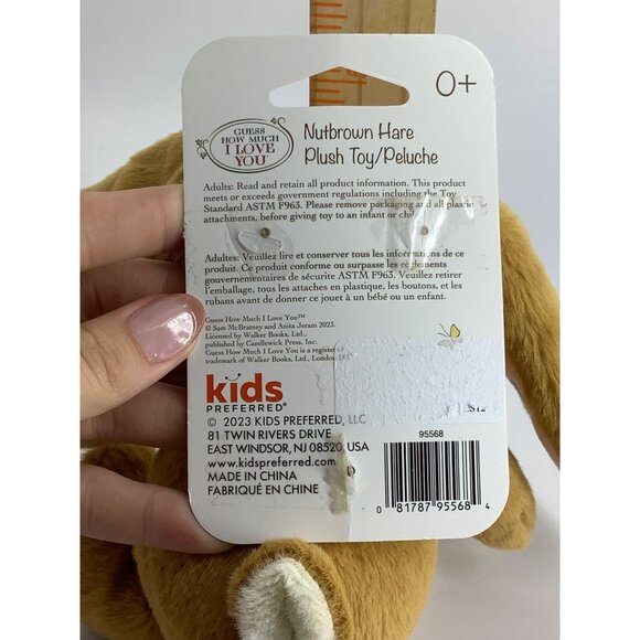 Guess How Much I Love You to the Moon and Back Hare Bunny Plush Embroidered Eyes - Picture 6 of 8